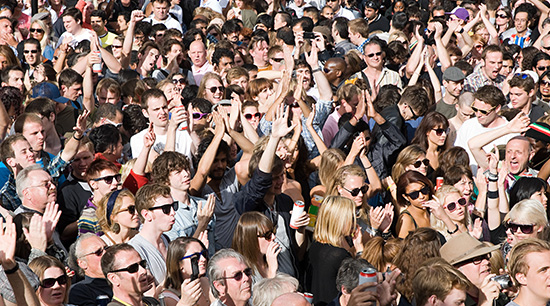 Safeguarding a business property during a public event