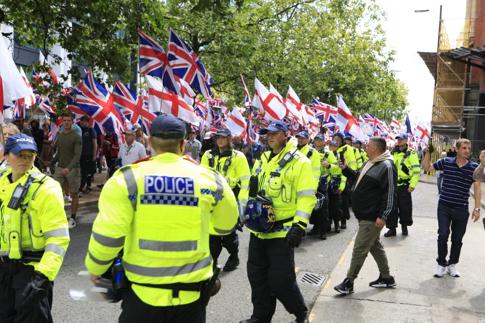 Police and protests in Manchester