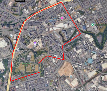 Section 60 and 60AA authority enforced in Rochdale town centre following recent incidents in area