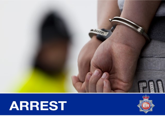 A man has been arrested after an armed robbery in Urmston