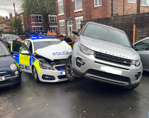 Two men arrested following a police pursuit in Trafford