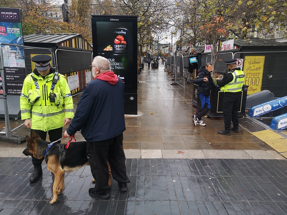 Specialist officers operating at this year’s Greater Manchester Christmas markets