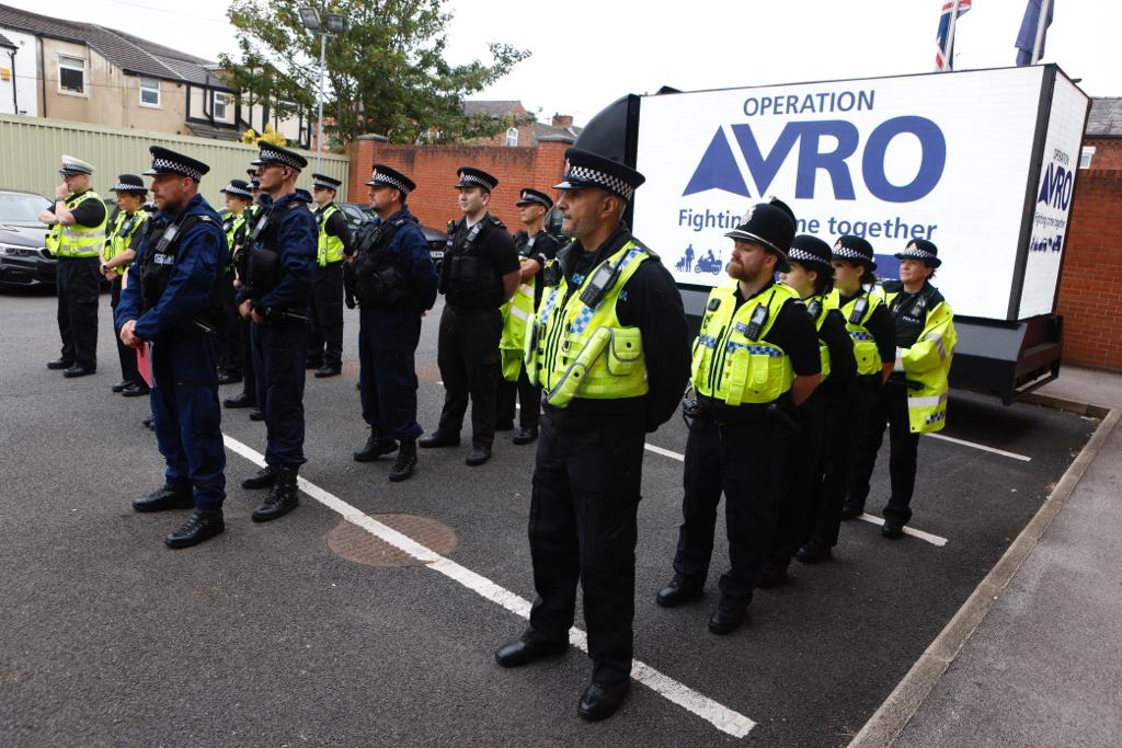 Operation AVRO is underway in Salford.