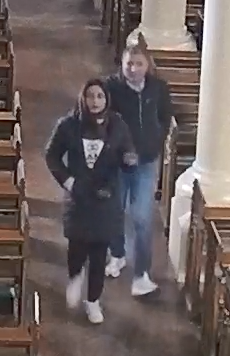 Police would like to speak to these two people in connection with the incident.