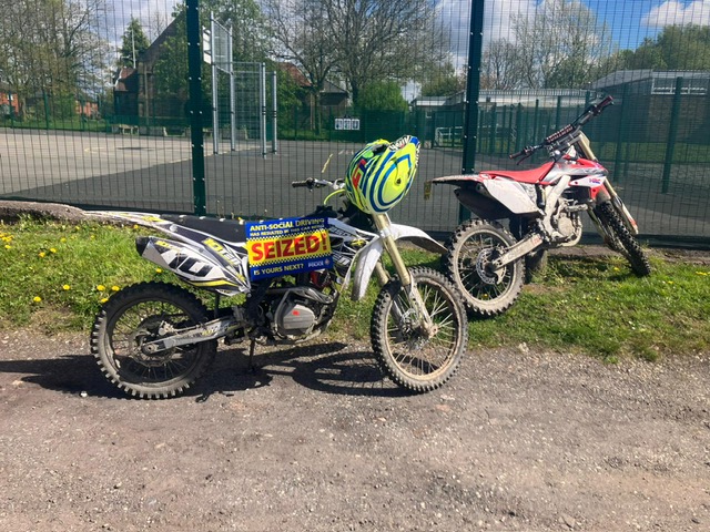Bikes were seized during the day of action.