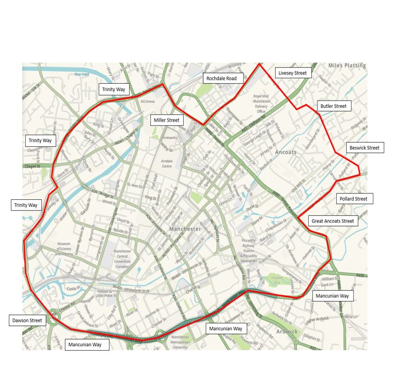 City Centre S34 map