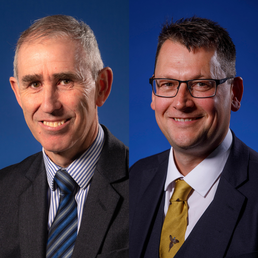 ACO Cosh (left) and CRO Rawlinson (right)