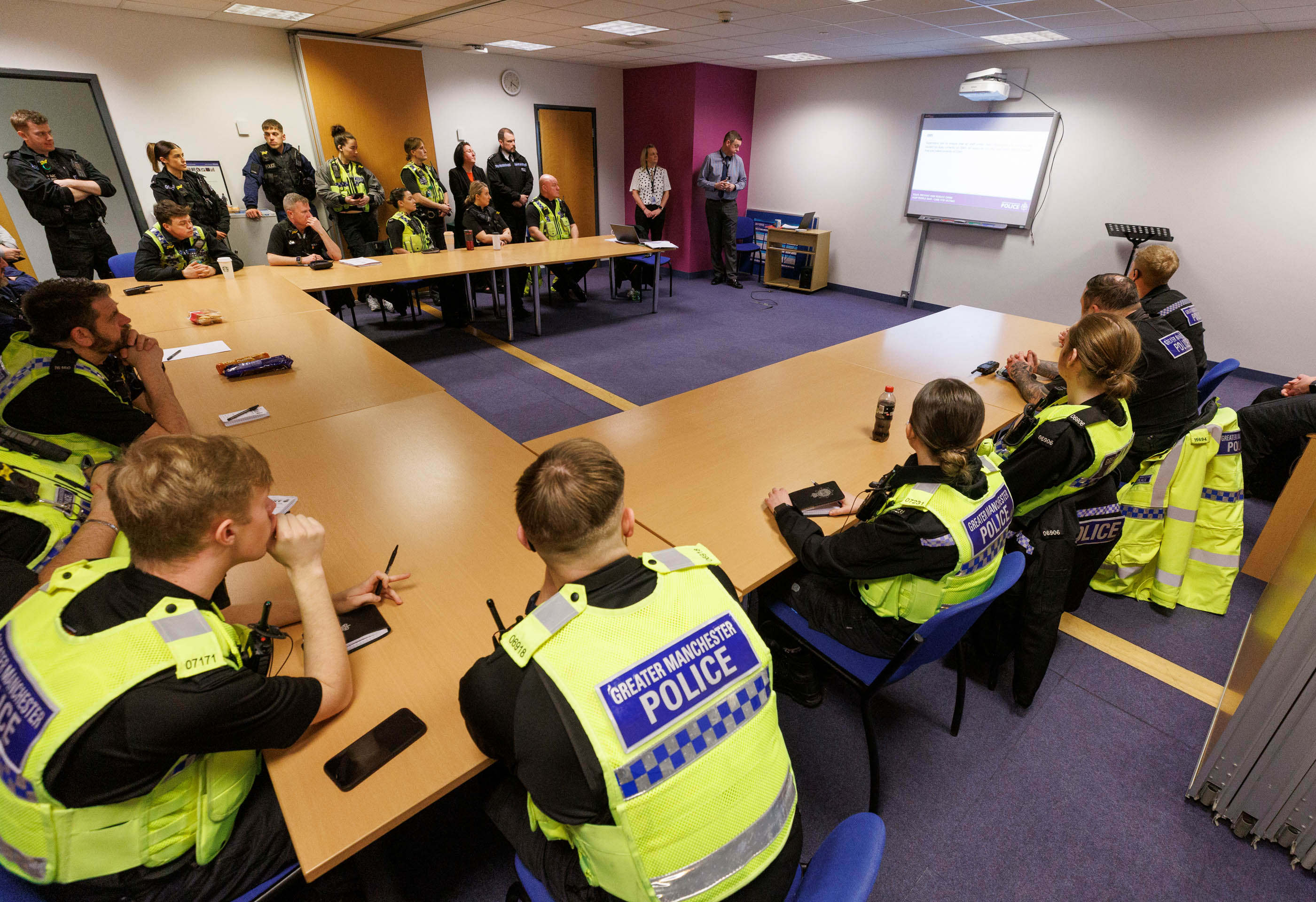 Salford district team briefing for DA day of action