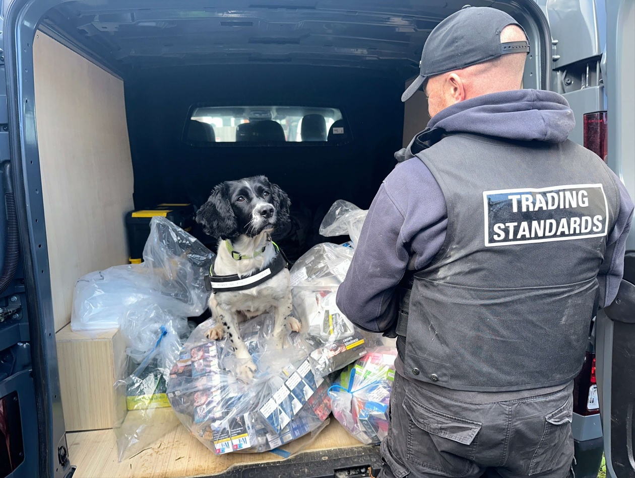 Officers and Trading Standards seized more than £20k worth of illicit goods.