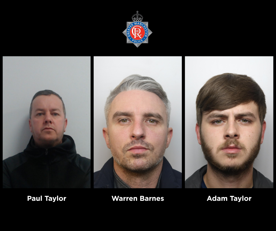 three men were jailed for a combined 18 years
