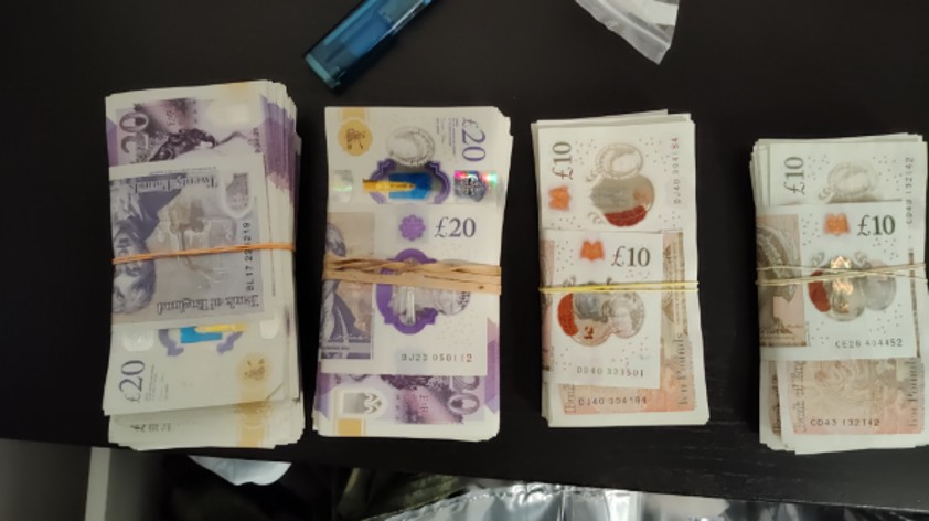 Cash from police warrant