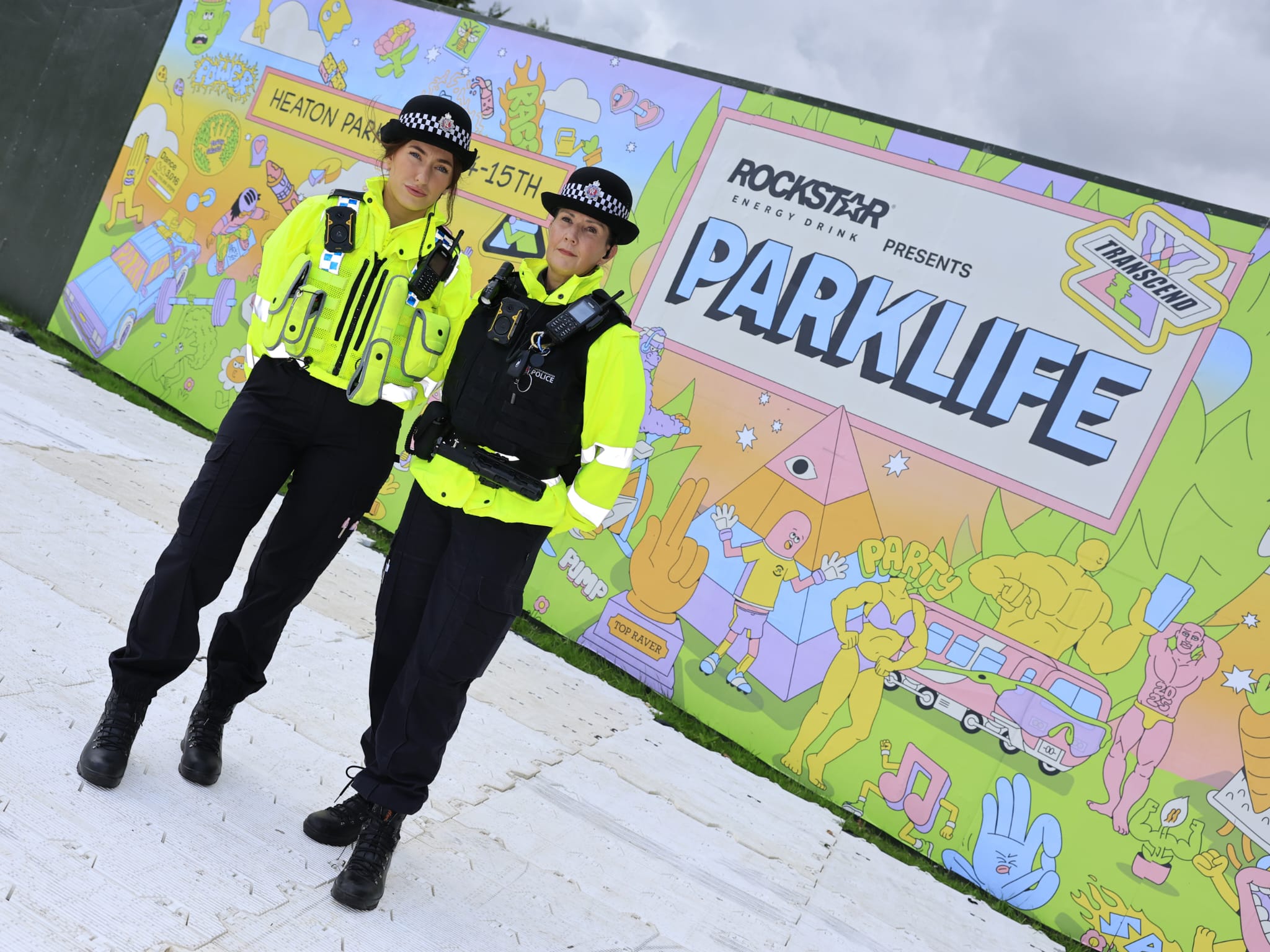 Police officers at Parklife
