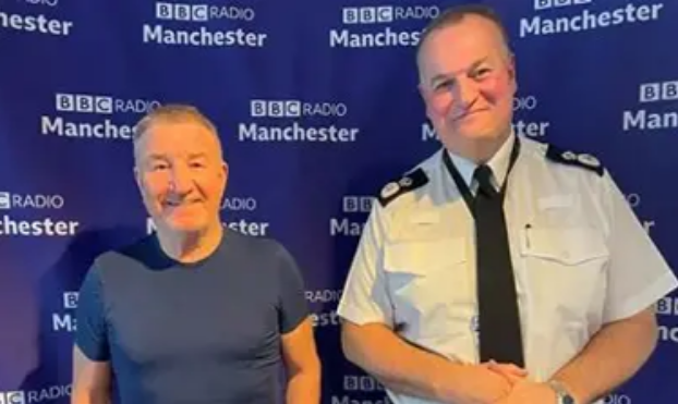Chief Constable Sir Stephen Watson and Mike Sweeney