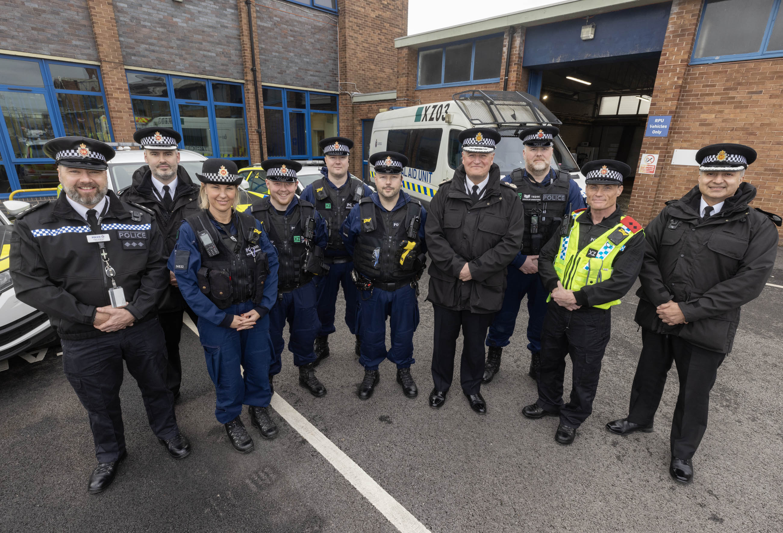 Chief Constable Stephen Watson formally opened Greater Manchester Police's new Tactical Aid Unit (TAU) base in Leigh.