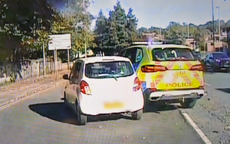 Car being stopped by GMP patrol