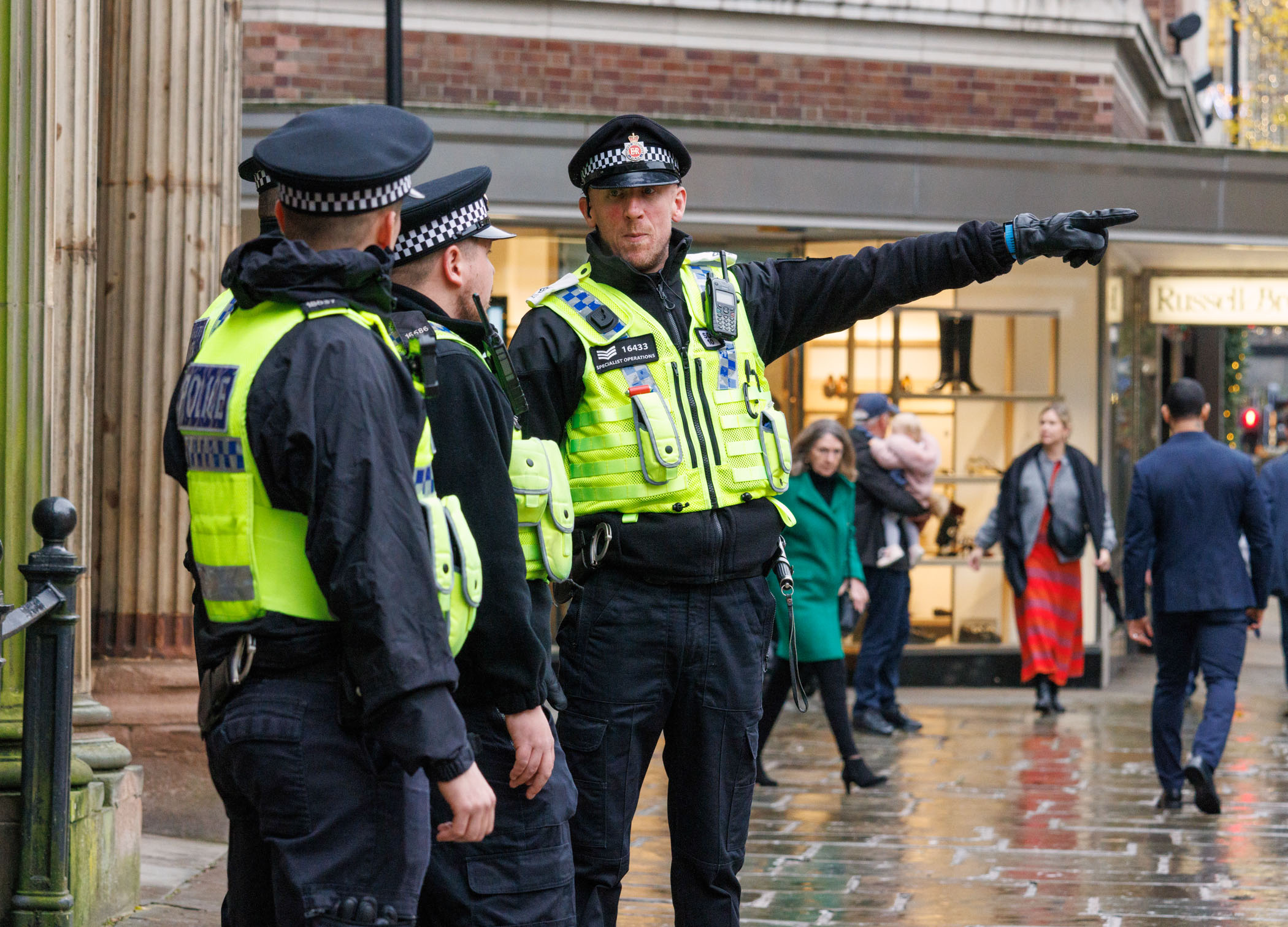 Project Servator in Manchester city centre