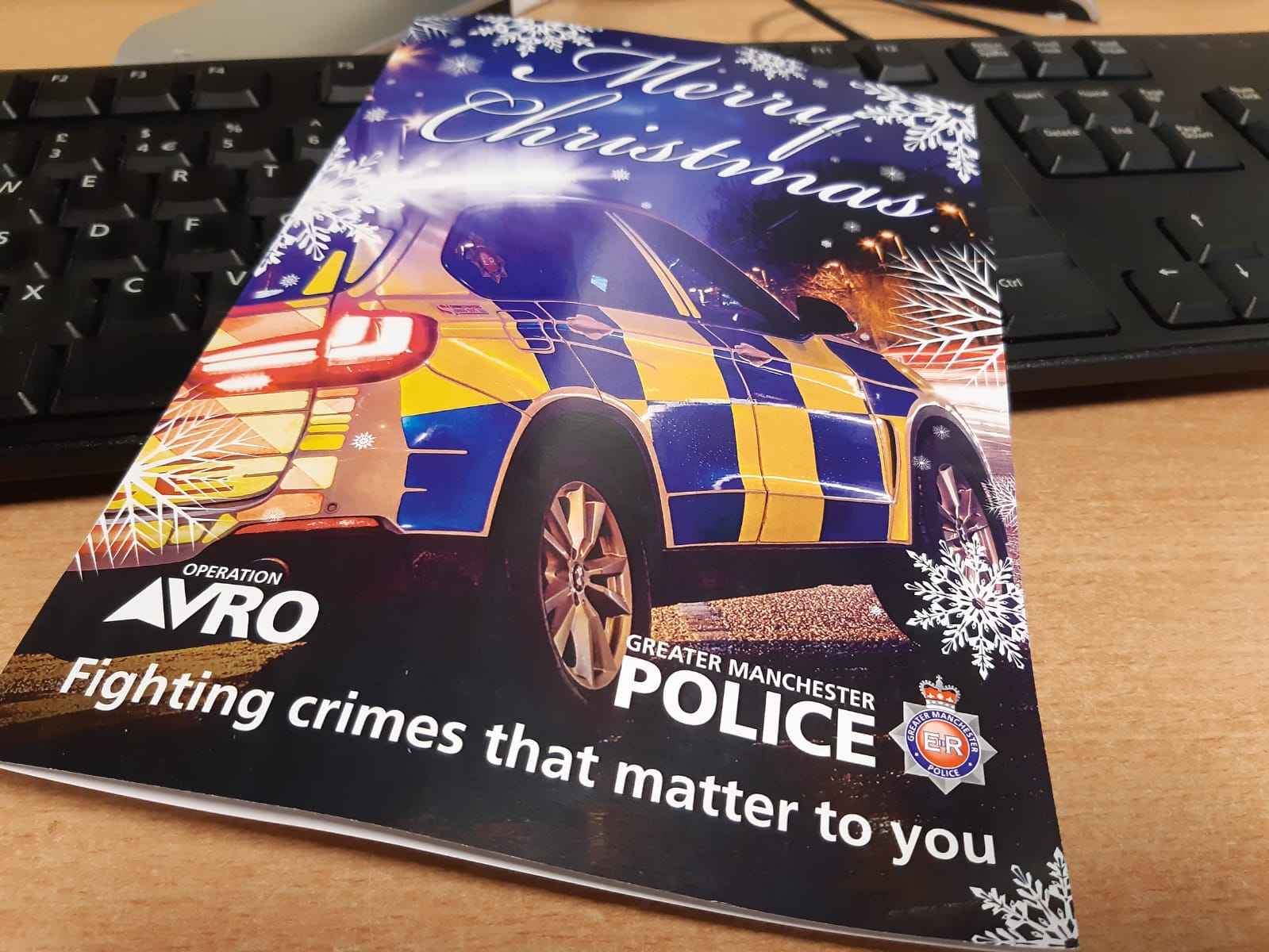 GMP Oldham Christmas card