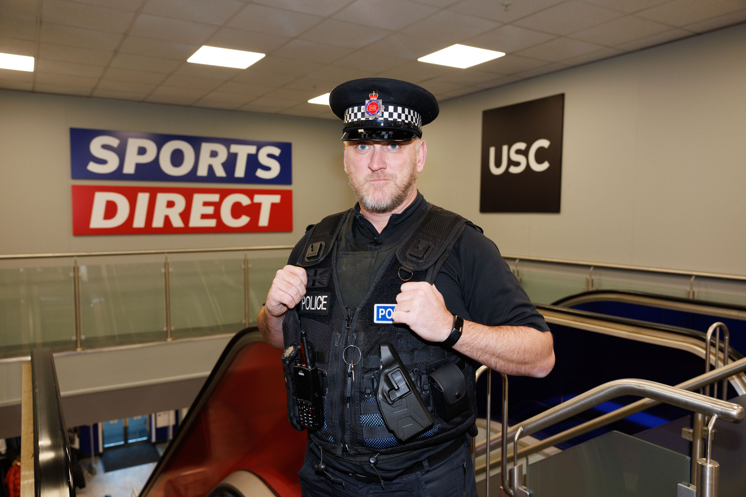 Sgt James Senior at Sports Direct