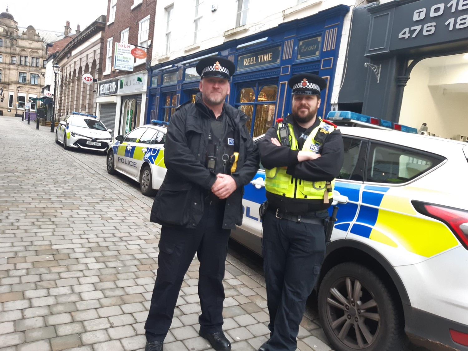 Sergeant James Senior and Detective Inspector Michael Jimenez