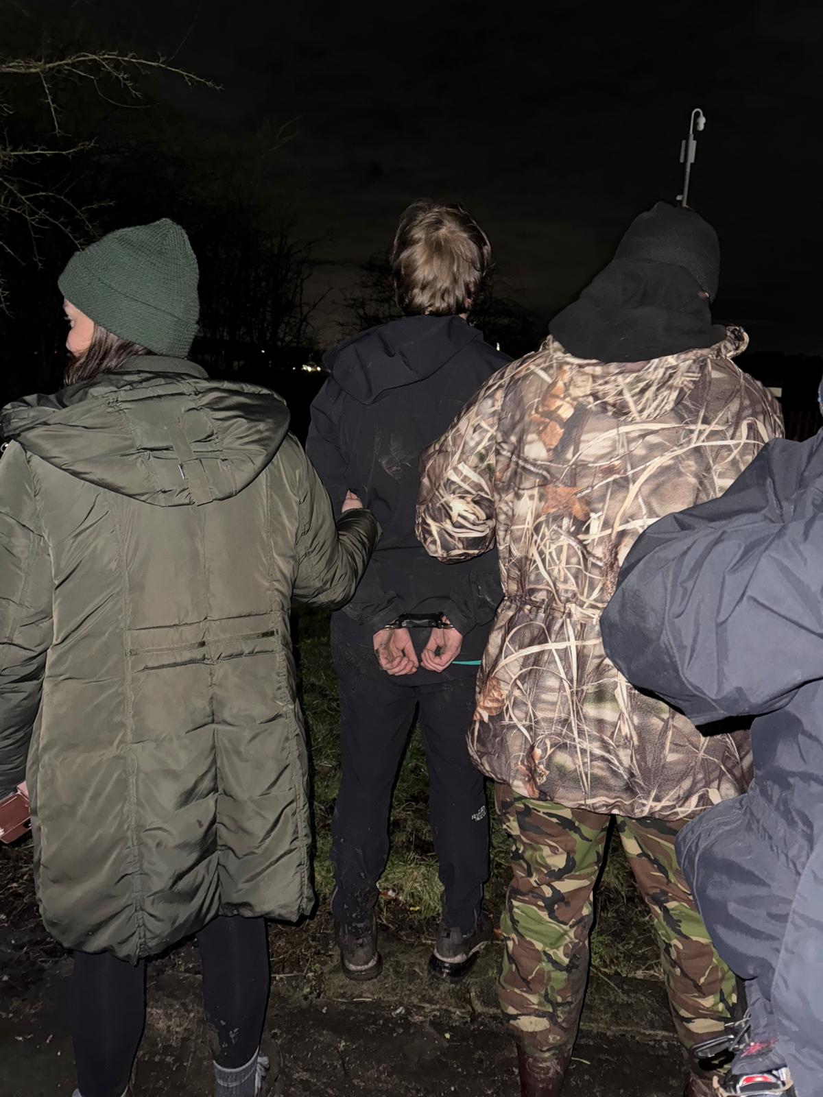 Man is his 20s arrested on suspicion of Conspiracy to Convey Prohibited Articles into Prison.