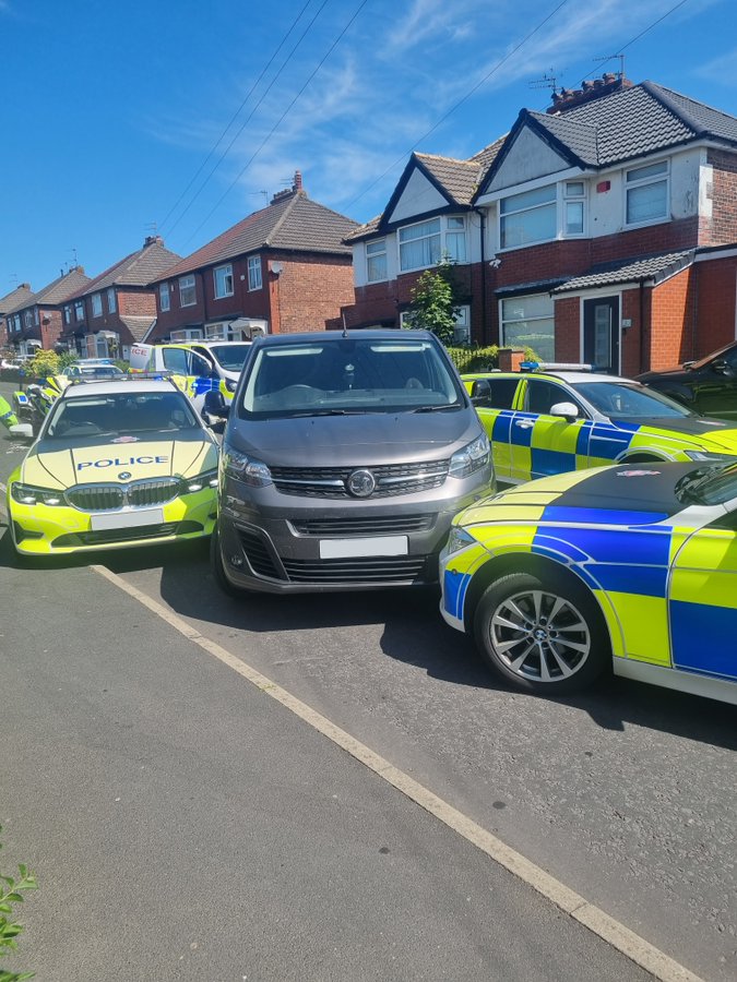SRTT officers box in stolen van in Whitefield, Bury