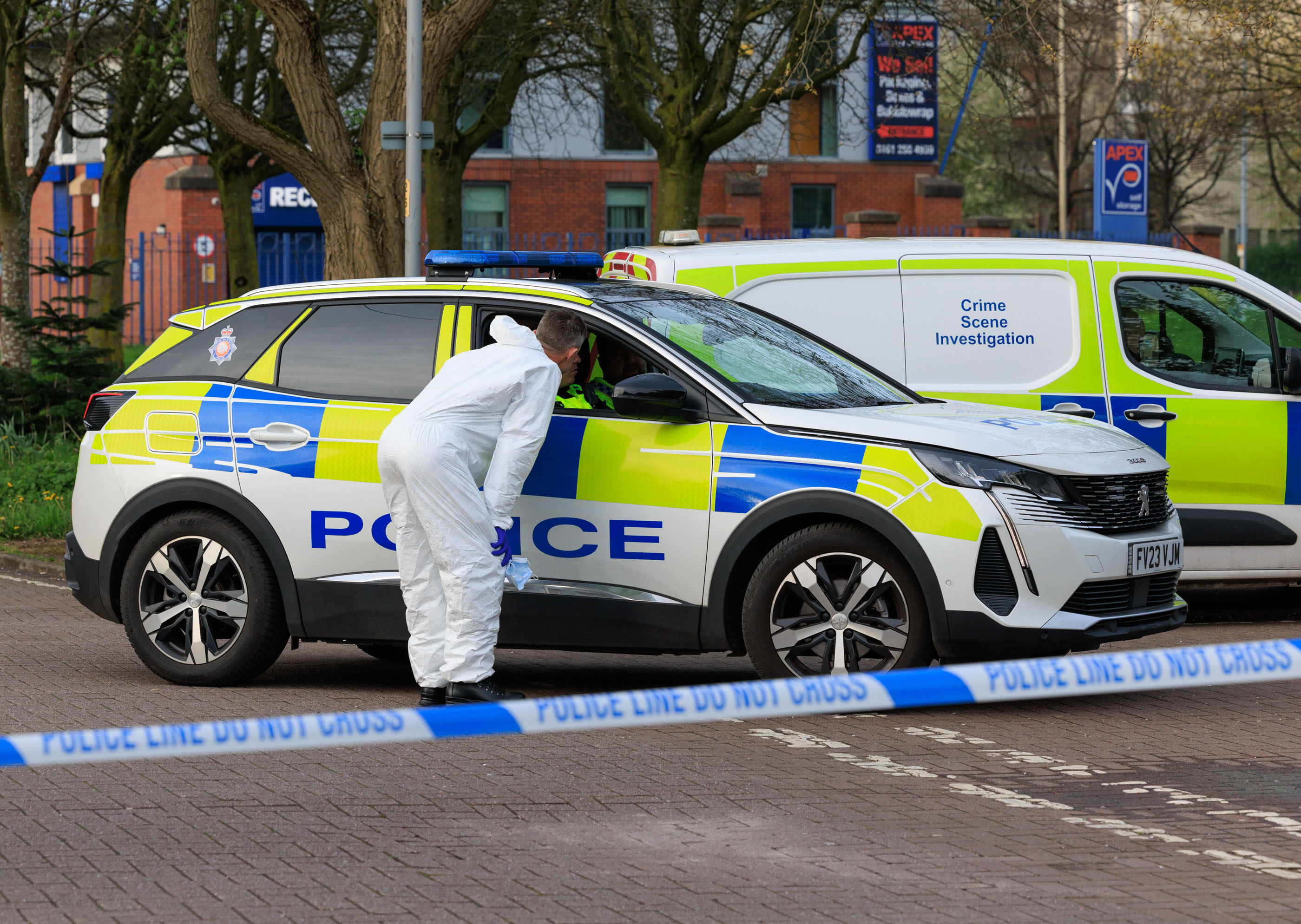 Moss Side stabbing scene