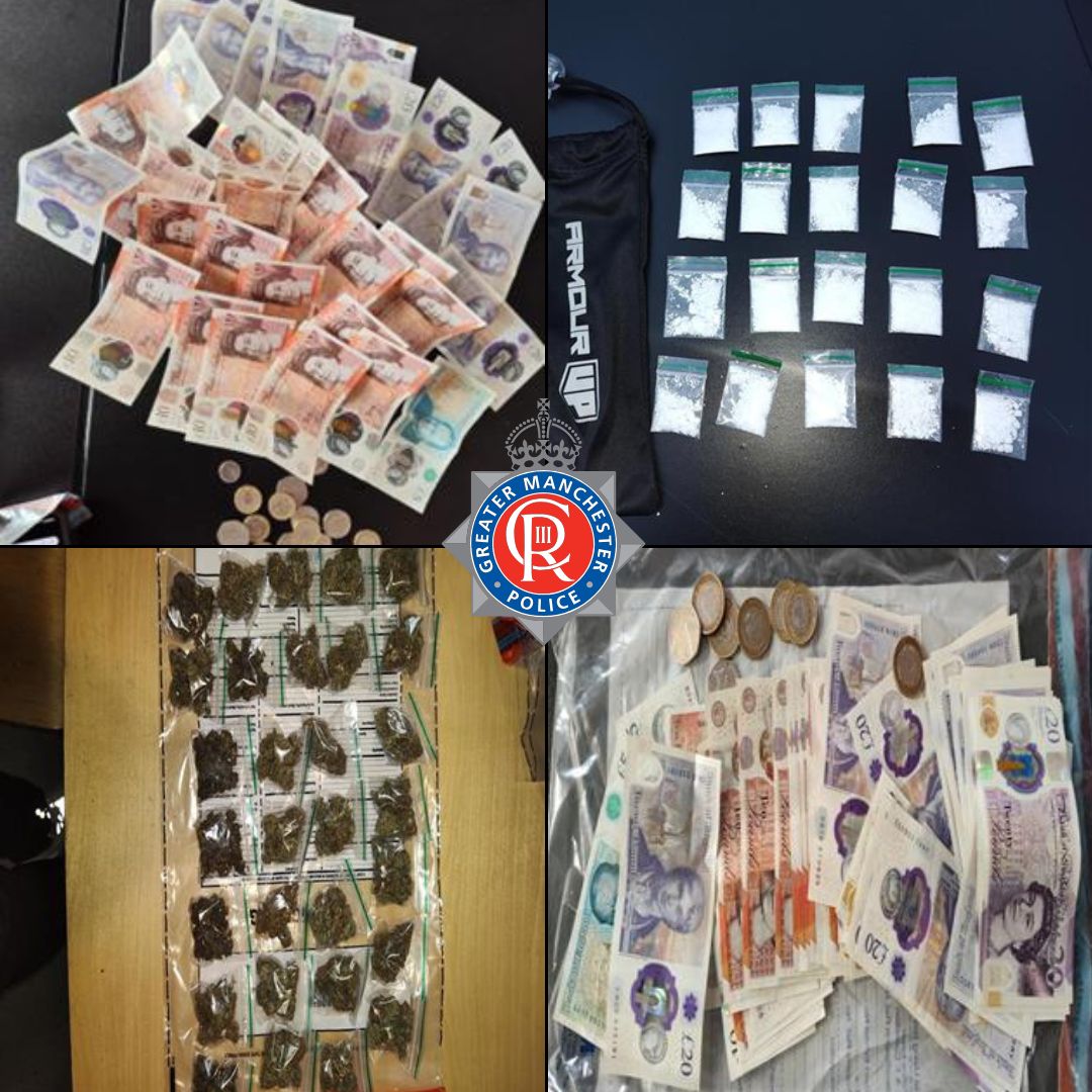 Collage of seized items