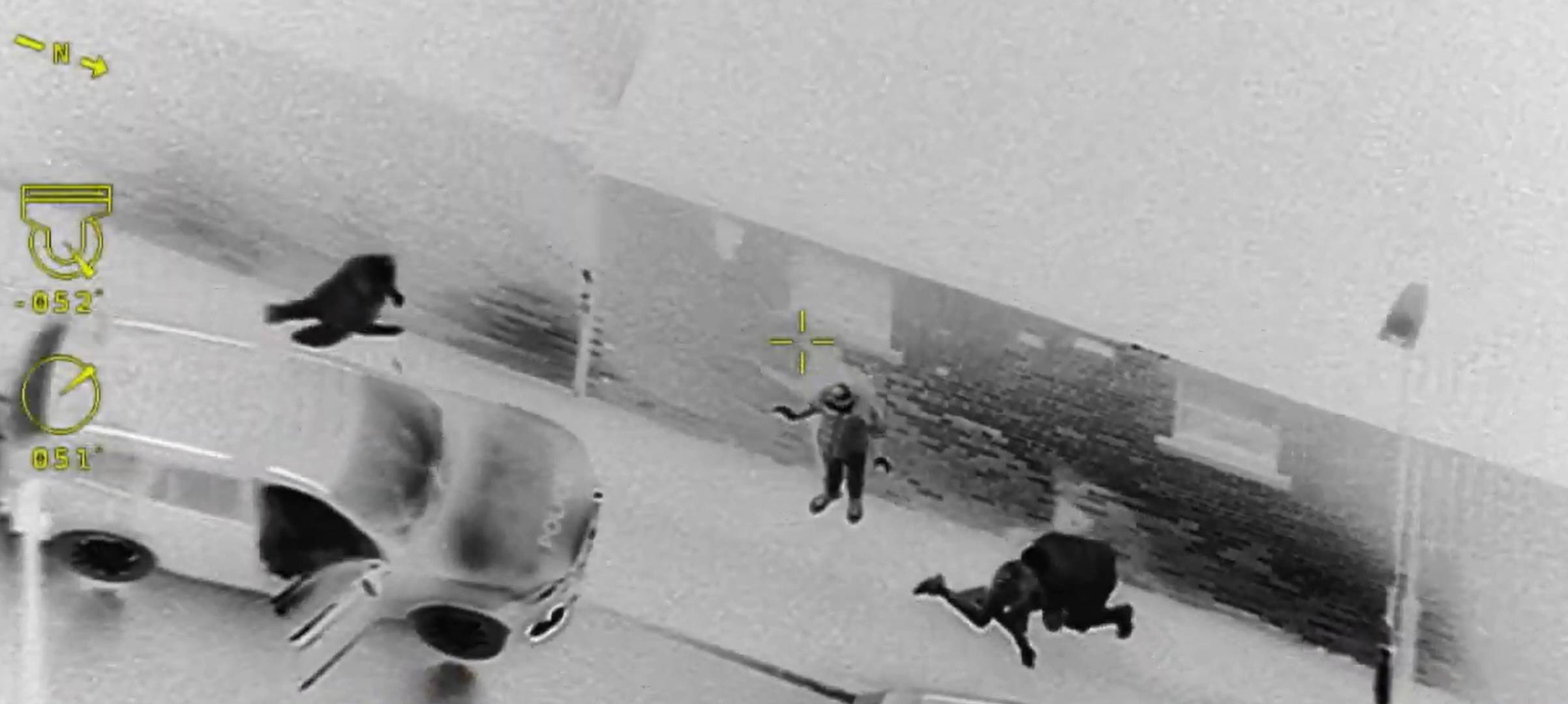 Image of arrests following stolen car pursuit in Tyldesley.