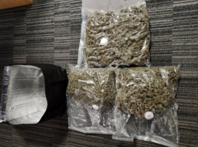 Seized cannabis