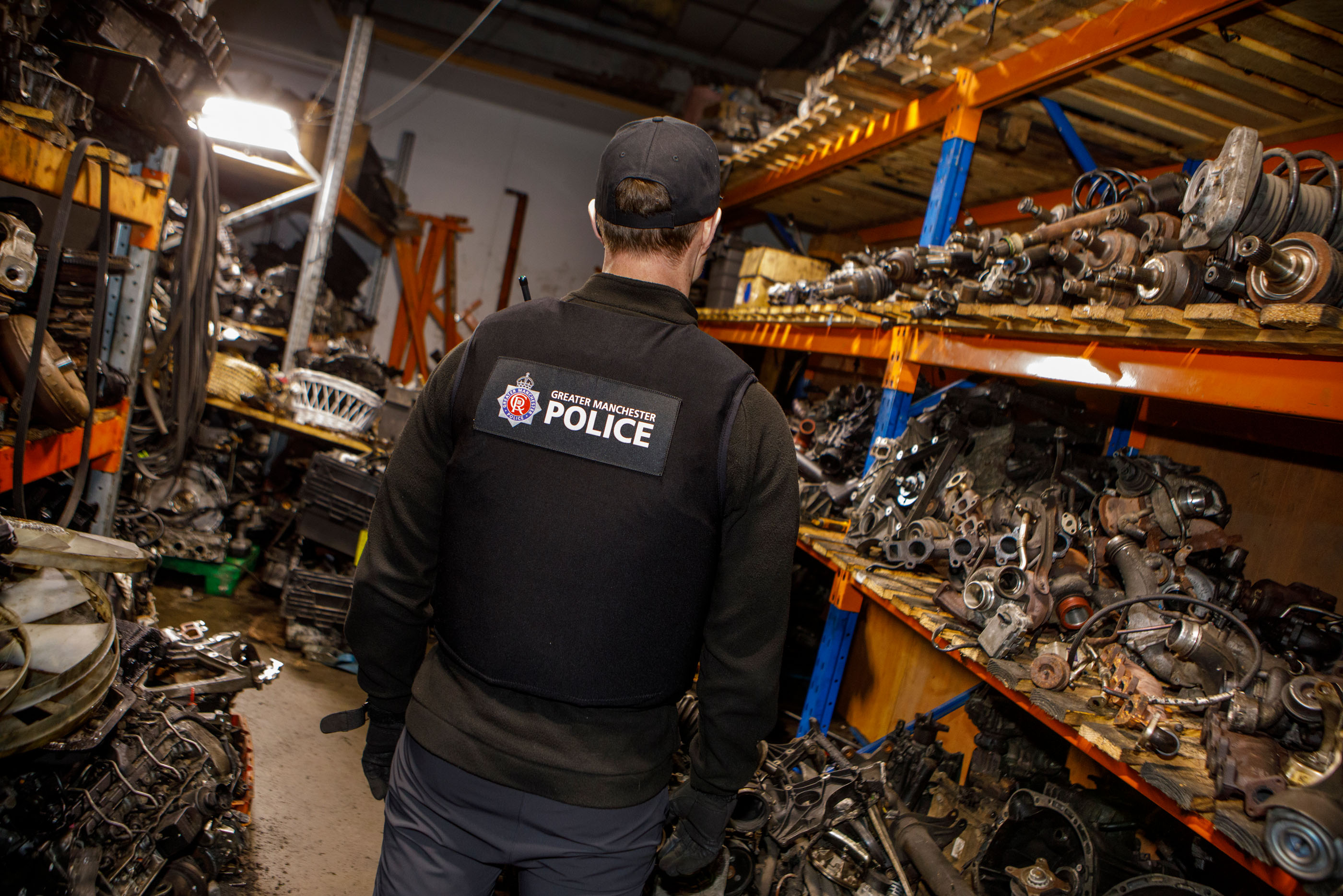 Two men arrested following a series of warrants in Wythenshawe as we continue to tackle suspected ‘chop shops’ across GM