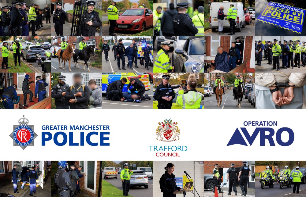 Collage of pictures from the AVRO in Trafford on Thursday 24 October 2024.