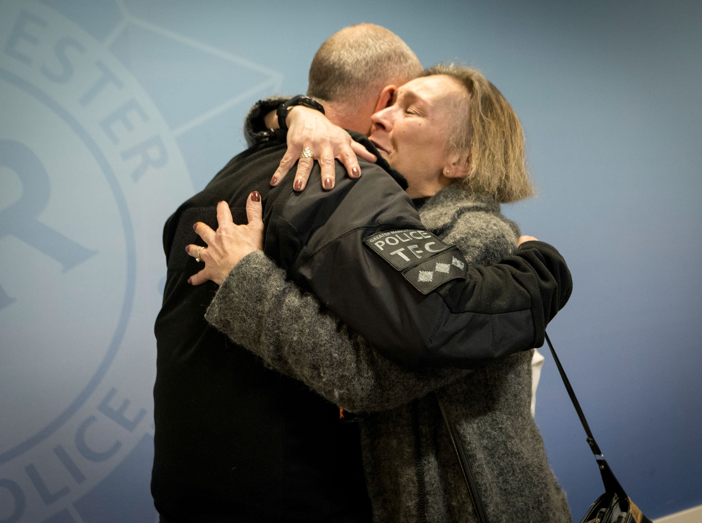Image of Chief Inspector Mike Parker and Claudia Michlowicz.