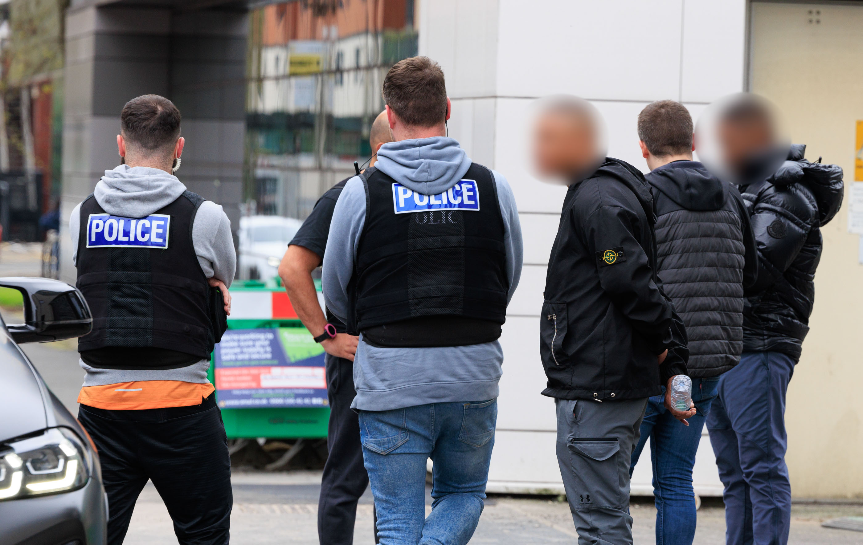 Officers out on patrol in Manchester's City Centre.
