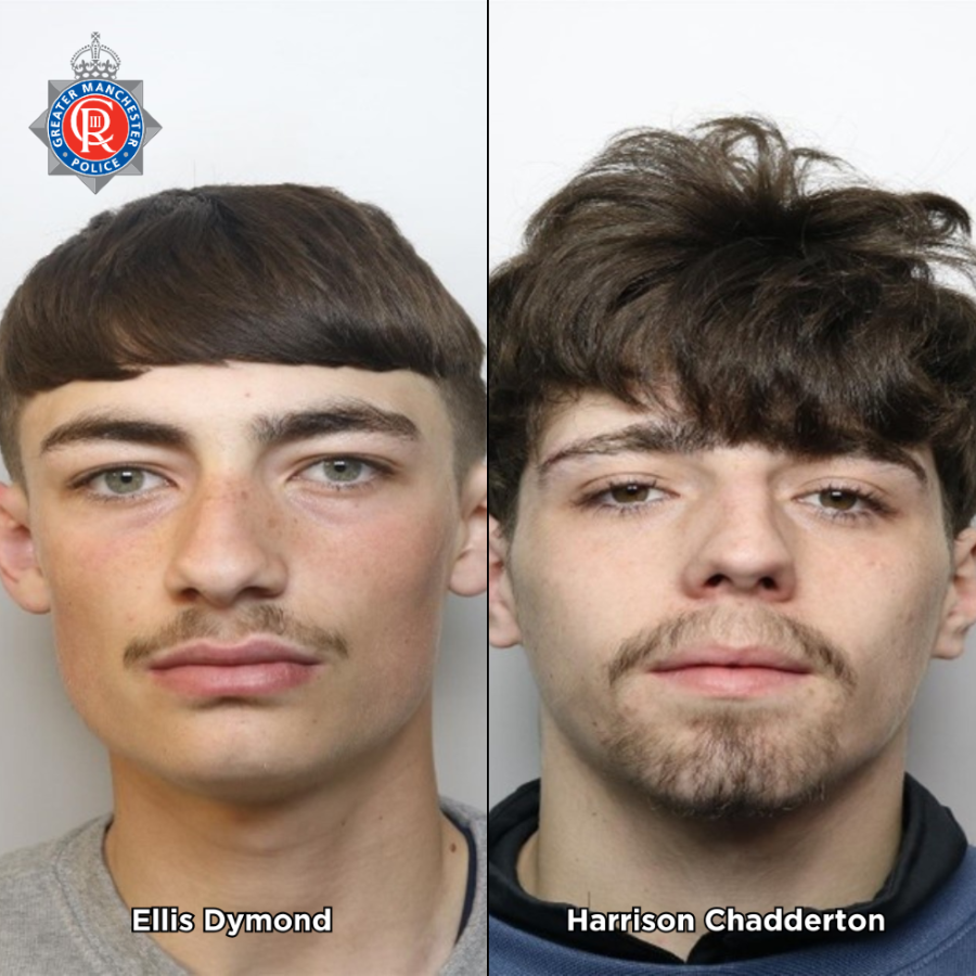 Mugshots of Ellis Dymond and Harrison Chadderton.